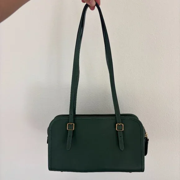 COACH Swing Zip Bag in Hunter Green - Picture 10 of 11